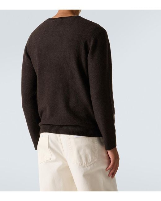 LeKasha Black Cashmere Sweater for men