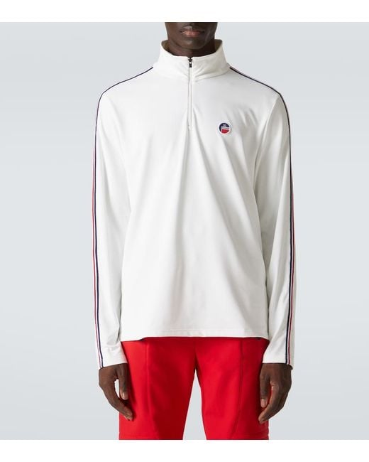 Fusalp White Mario Iii B Half-Zip Ski Top for men