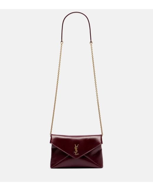 Saint Laurent Red Schultertasche Cassandre Mini Aus Leder