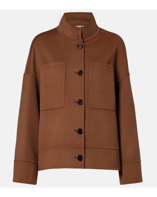 Max Mara Brown Renna Virgin Wool Jacket