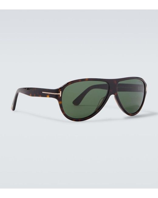 Tom Ford Green Samuele-02 Aviator Sunglasses for men