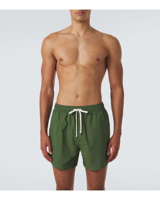 Zegna Green Swim Trunks for men
