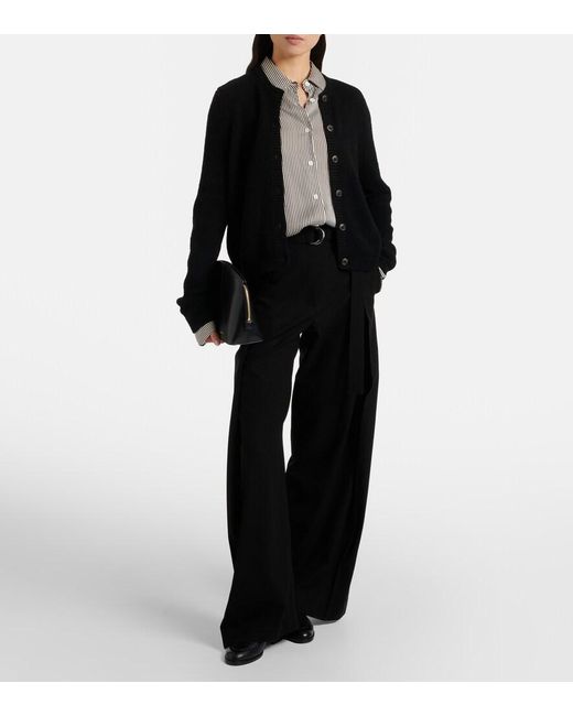 Lisa Yang Black Felicia Cashmere And Silk Cardigan