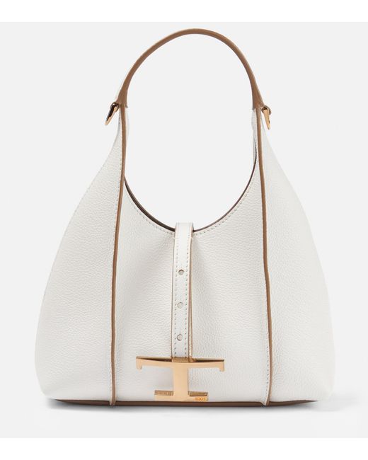 Tod's White Timeless Micro Leather Tote Bag
