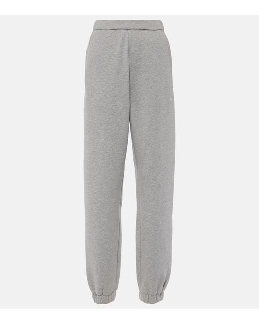 The Attico Gray Penny Cotton Fleece Sweatpants