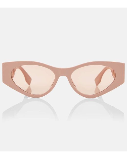 Fendi Pink O'Lock Cat-Eye Sunglasses