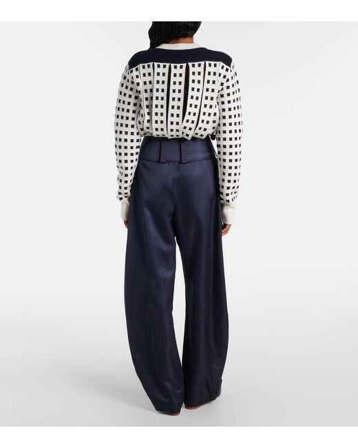 J.W. Anderson Blue High-Rise-Hose