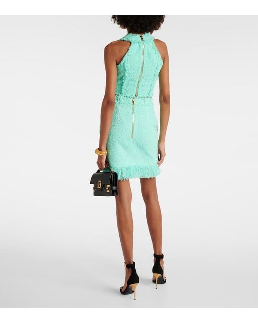 Balmain Green Tweed Top