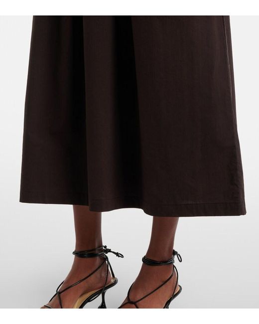 Proenza Schouler Black Label Malia Jersey And Poplin Midi Dress