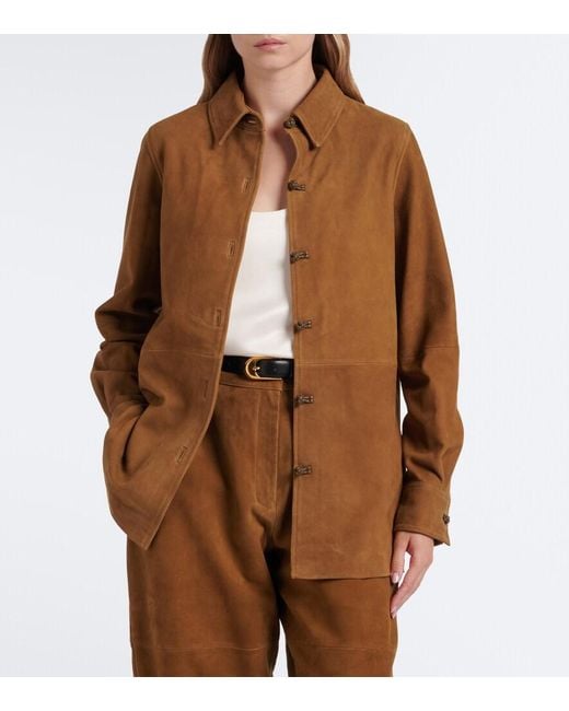 Rohe Brown Suede Shirt