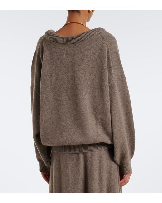 Lisa Yang Brown Doria Cashmere Sweater