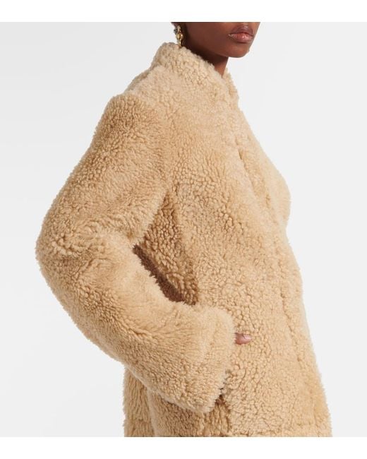 Chaqueta De Shearling Totême  de color Natural