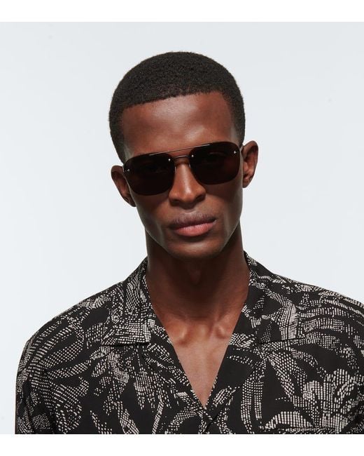 Saint Laurent Purple Sl 309 Rimless Sunglasses for men