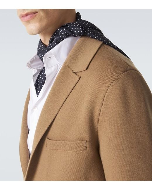 Tom Ford Brown Wool-Blend Jacket for men