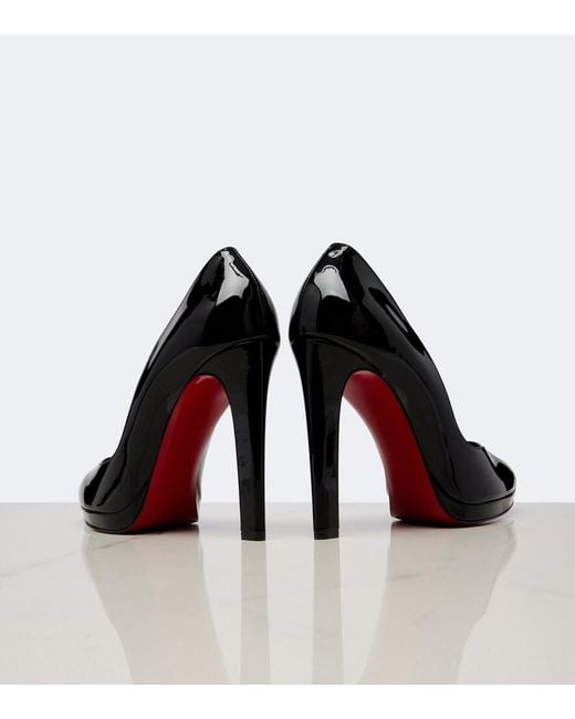 Christian Louboutin Black Fannylove Patent Leather Pumps