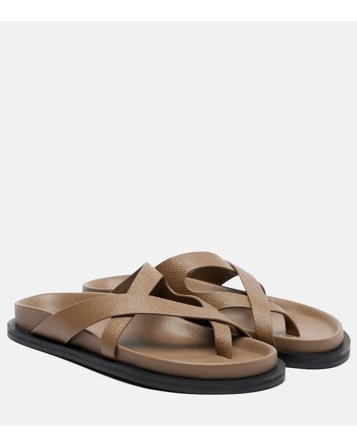 A.Emery Brown Claude Leather Sandals