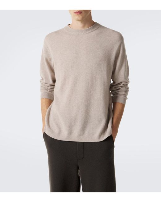 Lisa Yang Natural Mason Cashmere Sweater for men