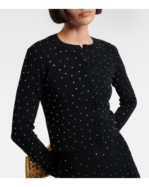 Altuzarra Blue Ferris Embellished Cropped Cardigan
