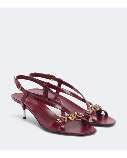 Versace Pink Marisa Leather Sandals