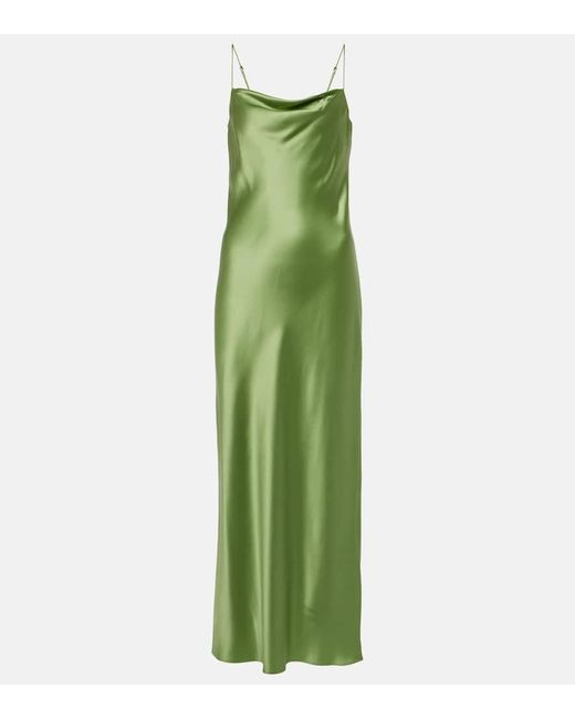 Abito Lungo Shiny Statement di Dorothee Schumacher in Green