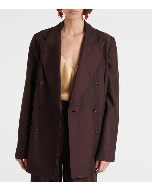 Joseph Brown Valery Silk And Cotton Blazer