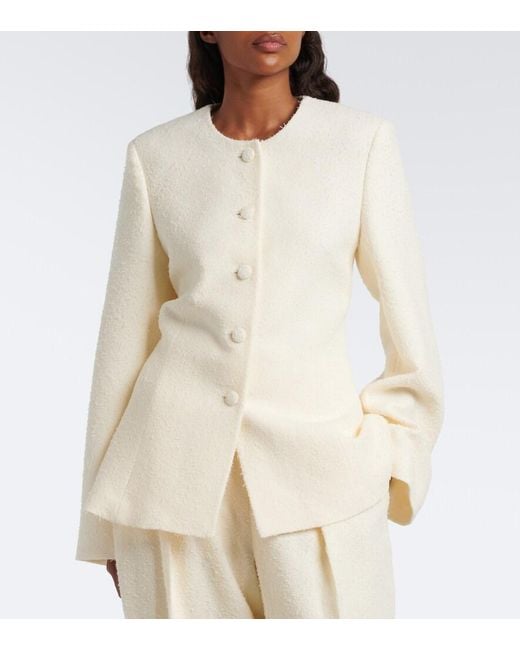 Rohe Natural Wool-Blend Boucle Jacket