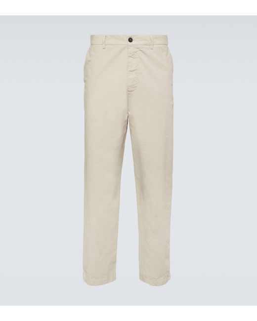 Barena Natural Canasta Mid-rise Cotton Blend Chinos for men