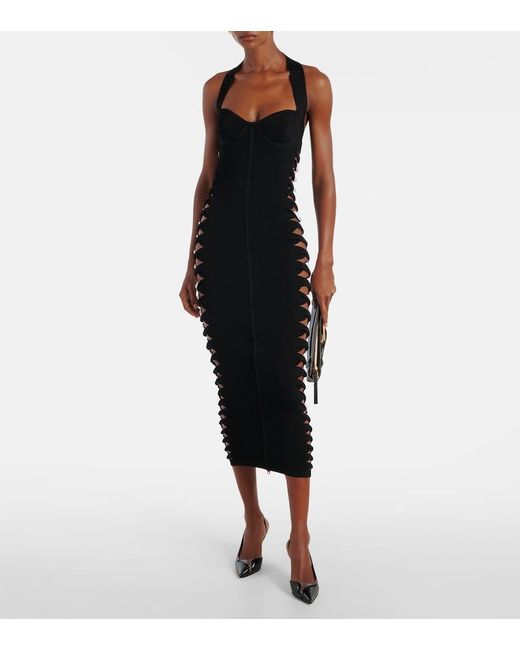 Robe Midi Balmain en coloris Black
