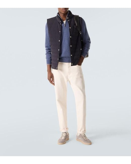 Pullover di Brunello Cucinelli in Blue da Uomo