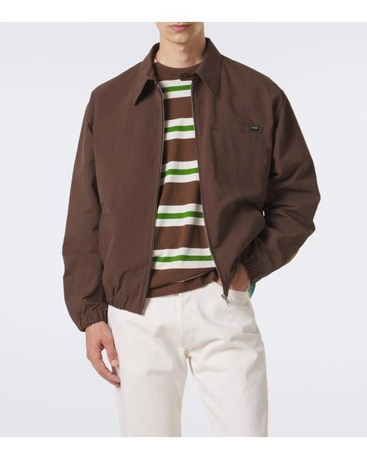 Prada Brown Technical Blouson Jacket for men