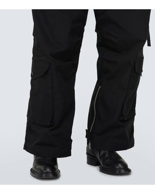 Junya Watanabe Black Wide-leg Technical Cargo Pants for men