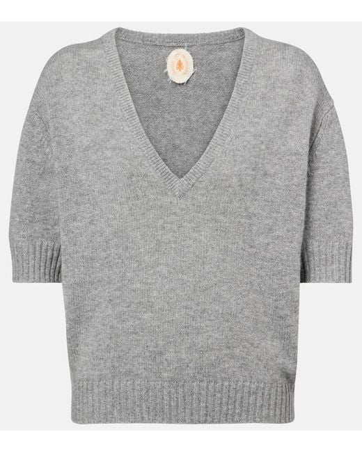 Top De Cachemir Jardin Des Orangers de color Gray