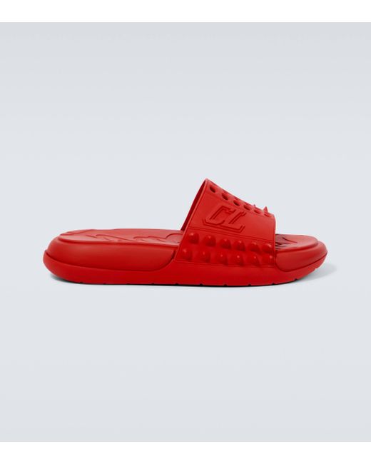 Sandales Take It Easy a ornements Christian Louboutin pour homme en coloris Red