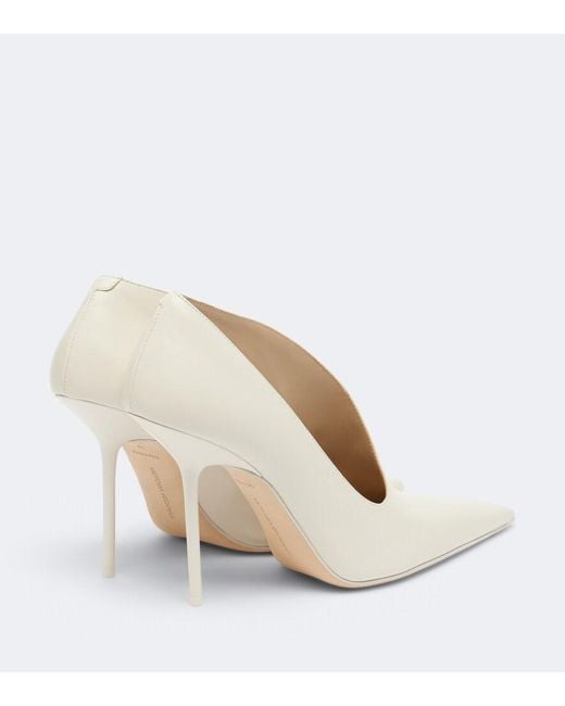 Victoria Beckham White Sloane Leather Pumps