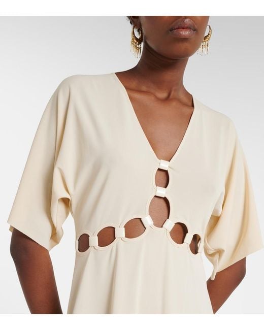 Eres Natural Connection Cutout Jersey Minidress