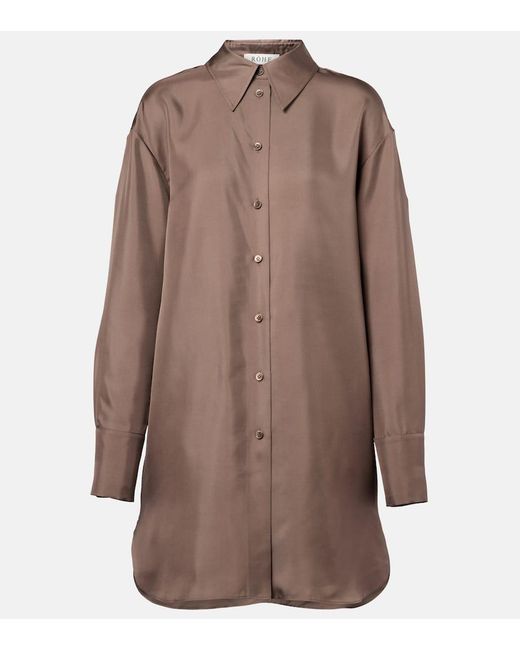 Camicia di Rohe in Brown