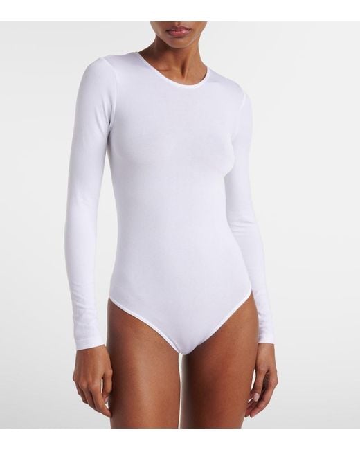 Wolford White Berlin Bodysuit