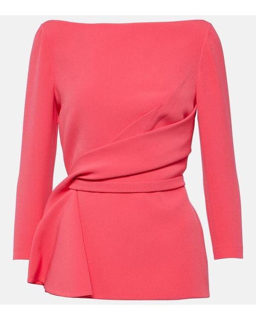 Safiyaa Pink Gathered Blouse
