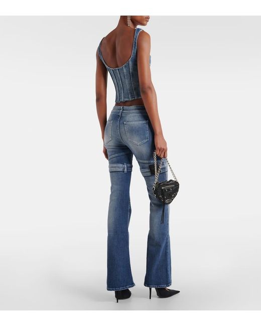 Bustier Di Jeans di Off-White c/o Virgil Abloh in Blue