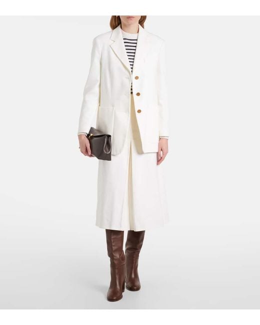 Max Mara White Midirock Renoir Aus Baumwolle