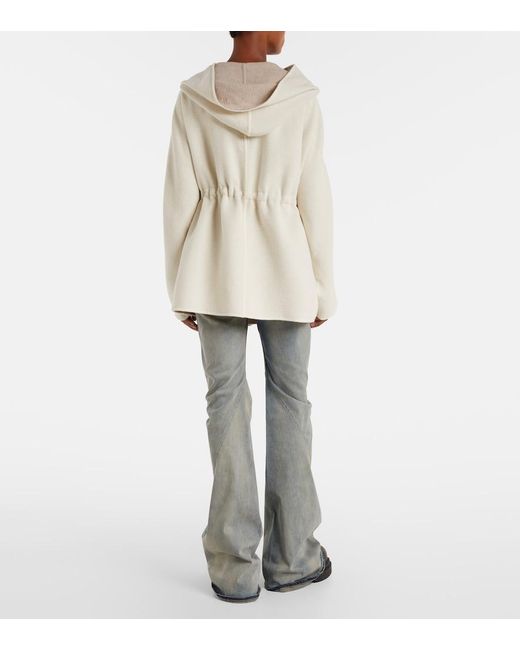 Rick Owens Natural Camel And Wool Jacket