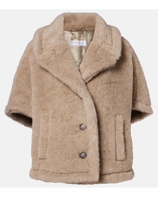 Max Mara Natural Corvino Teddy Cape