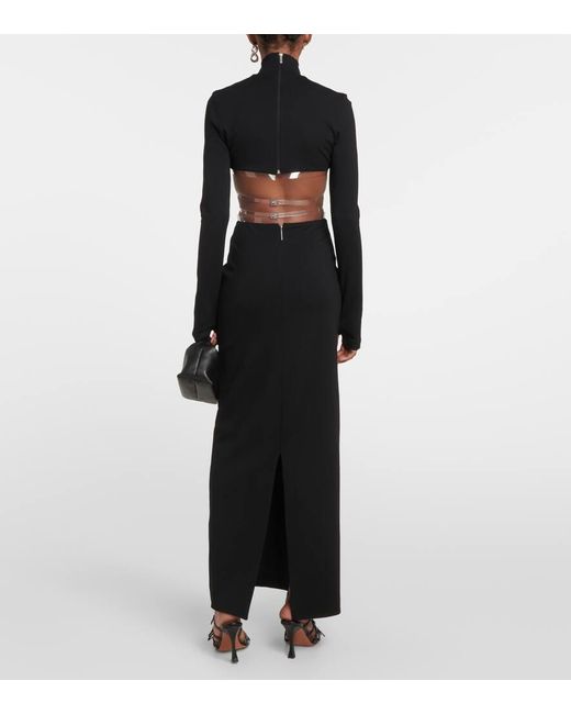 Christopher Kane Black Cutout Maxi Dress