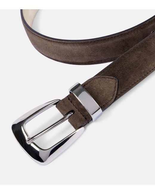 Khaite Brown Benny Suede Belt