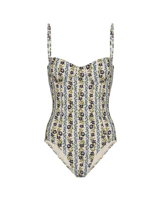 Tory Burch Synthetic Floral Swimsuit | Lyst