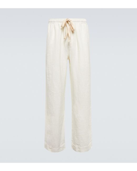 Commas Linen Pants in White for Men Lyst Canada
