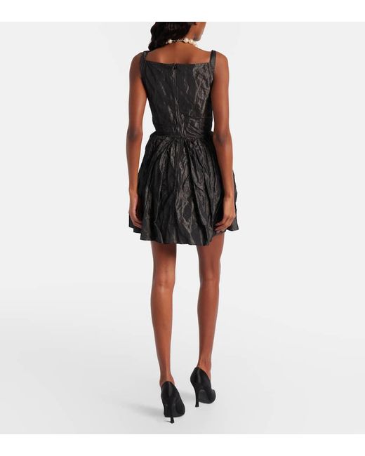 Vivienne Westwood Black Mini Sunday Draped Corset Dress
