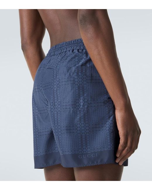 Short De Bain Interlocking G Gucci pour homme en coloris Blue