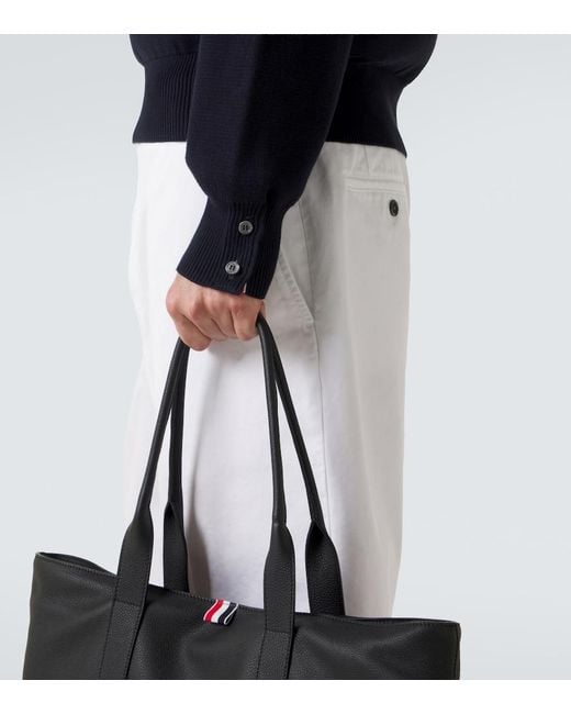 Thom Browne Blue Cotton Sweater for men