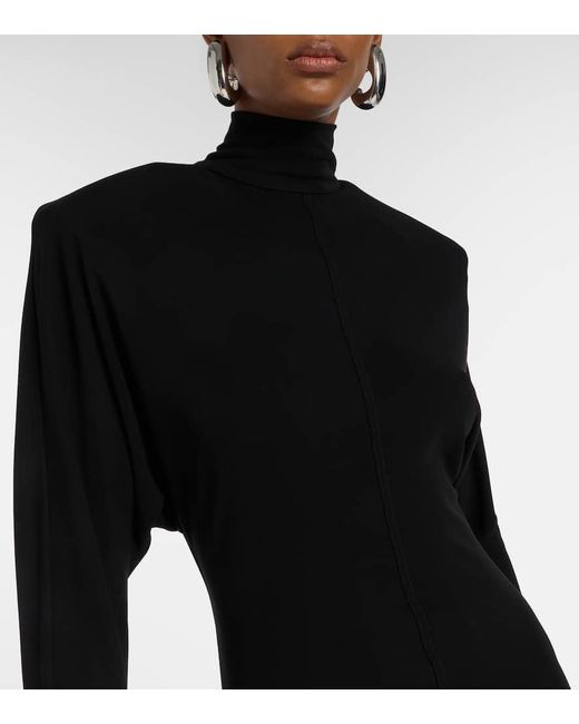 Stella McCartney Black Crepe Jersey Gown